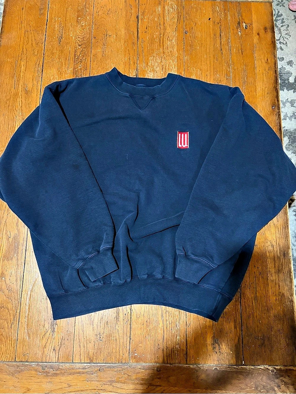Gear For Sports Big Cotton Crewneck Sweatshirt Blue Large